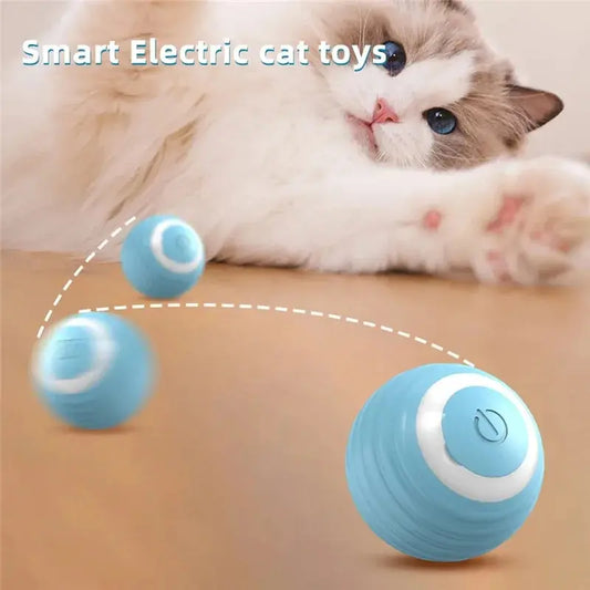 Interactive Electric Cat Ball Toy – Self-Moving Automatic Rolling Magic Ball for Kitten Training