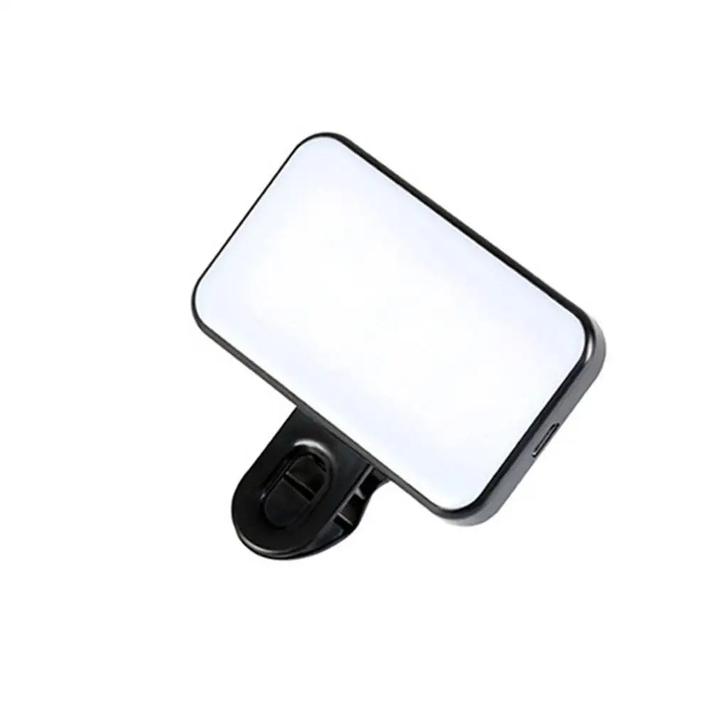 Portable Mini Selfie Fill Light – 3 Modes, Rechargeable Clip-On for Phone & Makeup