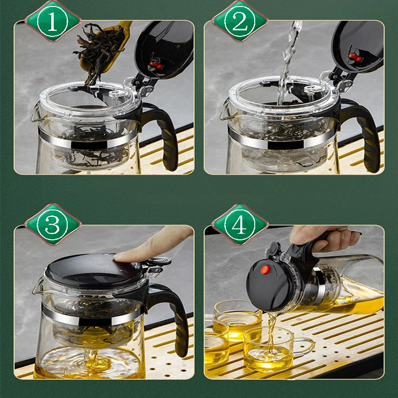 Heat-Resistant Glass Teapot with Puer Kettle