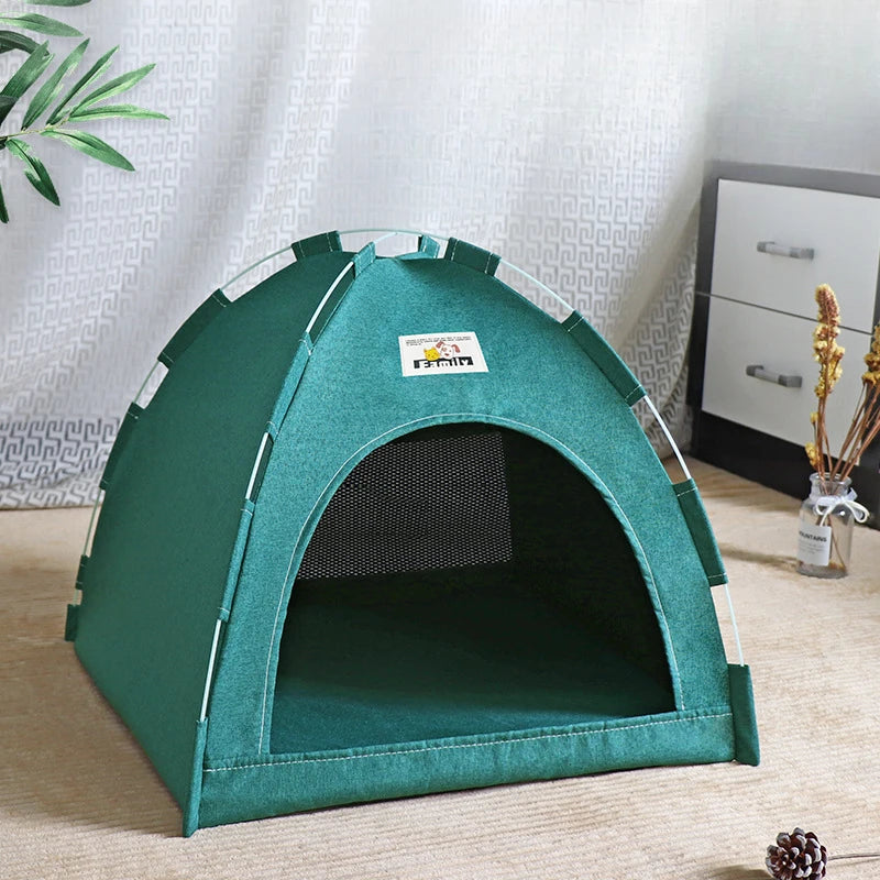 Foldable Cat House Pet Tent – Portable, Breathable 4-Season Universal Nest for Cats and Dogs