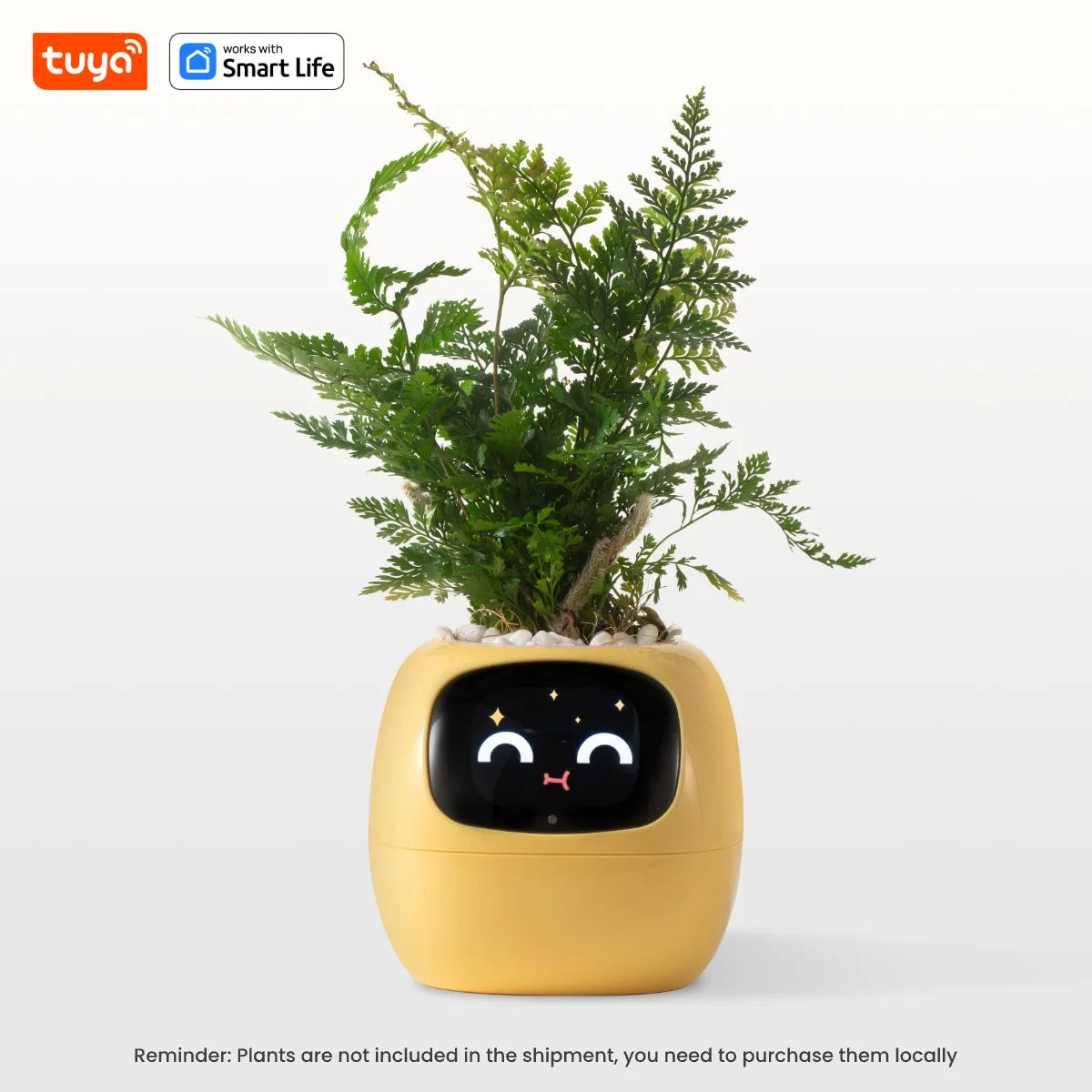 Smart Planter with AI – 49+ Expressions, 7 Sensors for Easy and Fun Plant Care