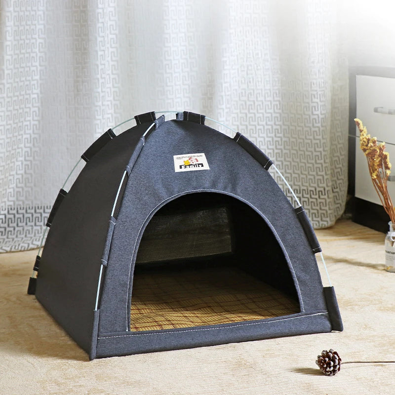 Foldable Cat House Pet Tent – Portable, Breathable 4-Season Universal Nest for Cats and Dogs